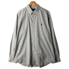 古着 ラルフローレン Ralph Lauren 長袖 ボタンダウンチェックシャツ メンズXL相当/eaa597061