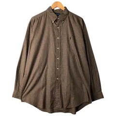 古着 ラルフローレン Ralph Lauren BLAKE グレンチェック 長袖 ボタンダウンチェックシャツ メンズL相当/eaa599800