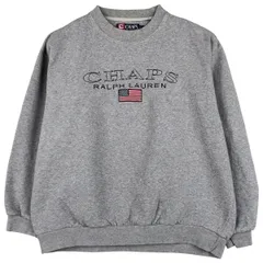 古着 ラルフローレン Ralph Lauren CHAPS チャップス ロゴスウェットシャツ トレーナー メンズS相当/eaa605177