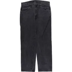 古着 ラスラー RUSTLER ブラックデニム ストレートデニムパンツ メンズw33相当/eaa417489