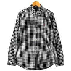 古着 ラルフローレン Ralph Lauren ギンガムチェック 長袖 ボタンダウンチェックシャツ メンズM相当/eaa599804
