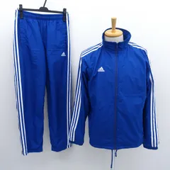 adidas / アディダス ◆セットアップ/ウインドブレーカー/パンツ/ブルー×ホワイト/M メンズファッション【中古】 