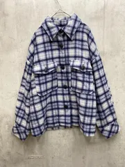 kutir クティール チェック ネル シャツ sizeM/青 ◆■レディース