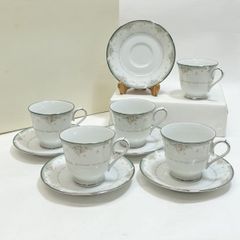 ノリタケSカップ&ソーサー ESSEX PLATINUM 8客セット - メルカリ