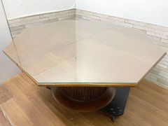 吉蔵 八角卓 指物 黄蘗 18万 サイドテーブル 座卓 飾り台 和モダン 