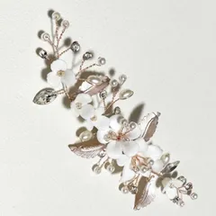 ゴールド 花ビーズブローチ ブローチ ピン 普段使い おしゃれ シンプル 北欧 韓国  結婚式 カジュアル アンティーク パール コルンピン ラインストーン キラキラ ■korunpin-52-s