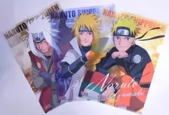 【中古】クリアファイル ナルト＆四代目火影＆自来也 クリアファイルセット 「一番くじ NARUTO-ナルト- 疾風伝」 F賞