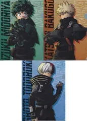 【中古】クリアファイル 緑谷出久＆爆豪勝己＆轟焦凍 A4クリアファイル3枚セット 「僕のヒーローアカデミア THE MOVIE ワールド ヒーローズ ミッション」 ローソン・Loppi・HMV＆BOOKS online限定
