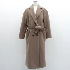 BLATE / ブレイト ◆ダブルブレストロングコート/ブラウン/ベルト付き/サイズM 5324 【レディース/ガールズ/LADY/女性/婦人】 レディースファッション【中古】 