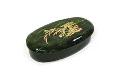 韓国牌装飾爪楊枝入れ蘭（緑）爪楊枝入れ かわいい 木製 つま楊枝入れ 卓上 蓋付 おしゃれ 高級 プレゼント■komonoire-drb9-s【爪楊枝入れ】【ようじ入れ】【高級】【蓋つき】【かわいい】【小さめ】【韓国】【螺鈿】【プレゼント】