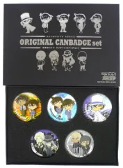 【中古】バッジ・ピンズ(キャラクター) [単品] オリジナル缶バッジセット(5個組) 「名探偵コナン 純黒の悪夢 セブンイレブン限定 グッズ付映画前売券」 同梱特典