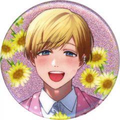 【中古】バッジ・ビンズ 明美圭一(フェイス) 「ヤリチン☆ビッチ部 POP UP STORE in TSUTAYA おげれつたなか先生 描き下ろし スーツver. トレーディンググリッター缶バッジ」