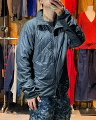 M NIKE スウッシュ キルティング フリース ブラック ジャケット