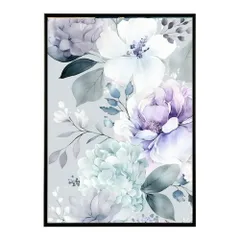 【A4サイズ（約21x30cm）】【lm-poster-666】【フレーム付き】花柄 ポスター 北欧 インテリア フラワーアート 壁掛け おしゃれ アートプリント モダン 雑貨 リビング 玄関 寝室 カフェ風 インテリア おしゃれ フォト  特大 大きい