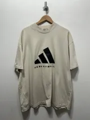 アディダス バスケットボール 半袖 Tシャツ ベージュ XL