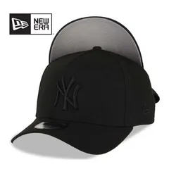 [新品/US輸入]New Era/ニューエラ New York Yankees  MLB 9FORTY 940 Adjustable A-Frame Cap Hat Black Crown/Visor Black Logo Gray UV