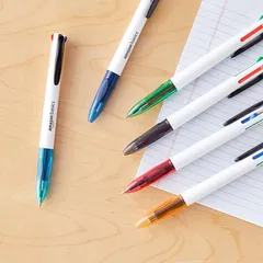 4色ボールペン ミディアムポイント1.0mm 6本パック マルチカラー