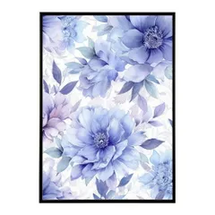 【B4サイズ（約25x36cm）】【lm-poster-674】【フレーム付き】花柄 ポスター 北欧 インテリア フラワーアート 壁掛け おしゃれ アートプリント モダン 雑貨 リビング 玄関 寝室 カフェ風 インテリア おしゃれ フォト  特大 大きい