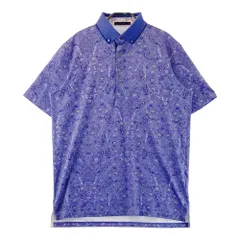 サイズ：M GREYSON グレイソン  半袖ポロシャツ ボタンダウン 花柄 パープル系 [240101564633] ゴルフウェア メンズ ストスト
