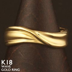 K18刻印あり✨本物✨ゴールド約6.2g 幅広リング ✨ユニセックス 金資産