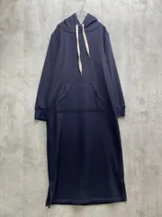 ANGELIEBE エンジェリーベ 裏ベロア 授乳服 パーカー マタニティ ワンピース sizeS-M/ネイビー ◆■レディース