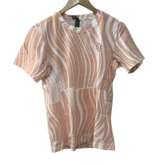 ADIDAS BY STELLA McCARTNEY(アディダスバイステラマッカートニー) 半袖Tシャツ サイズXS レディース - ライトブラウン×白