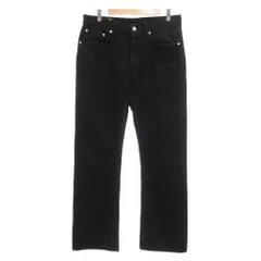 ザラ ZARA ORIGINS デニムパンツ ジーンズ 40 黒 ブラック レギュラーフィット ストレート /UO