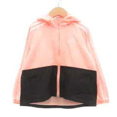 アディダス adidas タグ付き ウインドブレーカー ジャケット 120 ピンク ブラック GM3192 /UO
