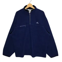 90's vintage 90年代 ヴィンテージ adidas アディダス フリースハーフジッププルオーバージャケット オーバーサイズ ビッグシルエット MALAYSIA製 XLサイズ ネイビー
