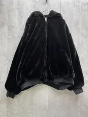 美品 ZARA ザラ リバーシブル フェイクファー ボンバージャケット sizeUSA M/黒 ◆■レディース
