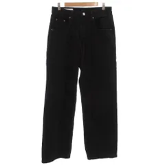 ザラ ZARA BAGGY FIT デニムパンツ ジーンズ ワイド ジップフライ 30 黒 ブラック /GV