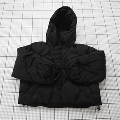 ■ ⊇ ムルーア MURUA 012050200501-01 中綿フードジャケット ブラック系 レディース サイズF E  【1510070000859】