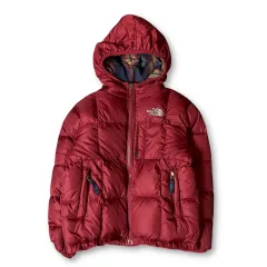 THE NORTH FACE ザノースフェイス キッズ レッド グースダウン リバーシブル ダウン ジャケット 120