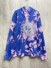 adidas アディダス タイダイ柄 プルオーバー パーカー sizeUS L/青 ◇■レディース