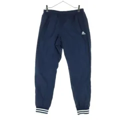 美品 adidas アディダス ワンポイントロゴ ツートンカラー ジョガーパンツ OT ネイビー メンズ 古着