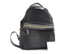 STELLA McCARTNEY ステラ マッカートニー リュックサック ファラベラ ゴー 456009 W8091 ブラック ナイロン ユニセックス 美品【本物保証】 STELLA McCARTNEY ステラ マッカートニー リュックサック ファラベラ