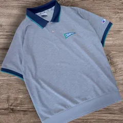 極美品 Champion Golf フラッグロゴ ショートスリーブ ポロシャツ グレー メンズ