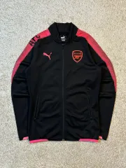 S プーマ アーセナル 17-18 スタジアム トラックジャージ ブラック ピンク