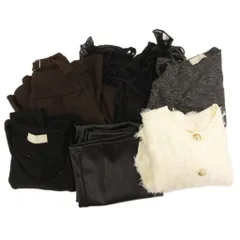 シェリミー Cheri mi セーター スカート キュロットパンツ カットソー まとめ 6点セット F M 茶 ブラウン 黒 ブラック /GV