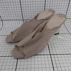 ◇ ⊂ セブントゥエルブサーティ SEVEN TWELVE THIRTY スエードミュールサンダル S ベージュ系 レディース E  【1511060026736】