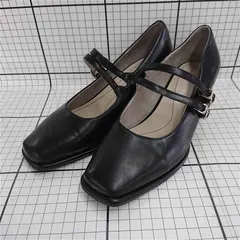 ◇ Θ オリエンタルトラフィック ORiental TRaffic ダブルストラップパンプス ブラック系 レディース23 E  【1511060026521】