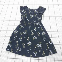 ◇ ⊂ ミッシュマッシュ MISCH MASCH 花柄ワンピース ネイビー系 Mサイズ レディース E  【1511060027450】