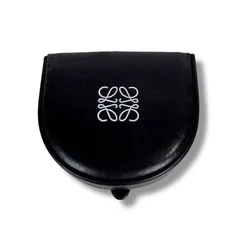 ロエベ　LOEWE アナグラムロゴ　コインケース　小銭入れ　レザー　ブラック　黒