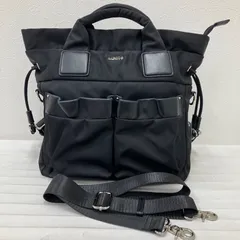 7958　BARCOS　バルコス　3way　ショルダーバッグ　リュックサック　ハンドバッグ　ブラック　黒　無地　レディース　ナイロン　シンプル　きれいめ　カジュアル　ポケット多数