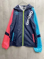 umbro アンブロ ジップアップ パーカー sizeL/ネイビーxピンクｘ青 ◇■メンズ