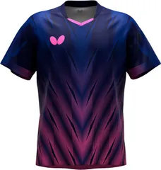 【新着商品】[バタフライ] 卓球 ゲームシャツ 吸水速乾 伸縮 JTTA公認 フレイザー・シャツ 47170