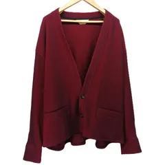 JieDa ジエダ リップル ニット カーディガン 20AW RIPPLE CARDIGAN Jie-20W-CT09 ボルドー サイズ1のサムネイル