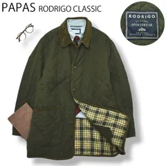 90sヴィンテージ イタリア製 パパス PAPAS RODRIGO CLASSIC SPORTSWEAR コーデュロイ切替 キルティング ジャケット オリーブ メンズ トラッド カジュアル