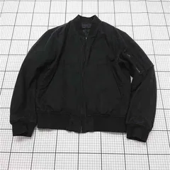 ◇ ⊇ ユニクロ UNIQLO MA-1タイプジャケット ブラック系 メンズ M E  【1511110045229】