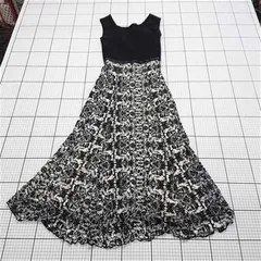 ◇ ⊂ ワンピース リリーブラウン Lily Brown LWF0201118 レース切替ワンピース ブラック系 レディース サイズ0 E  【1511110046172】